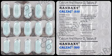 Calzac 500mg/250IU Tablet