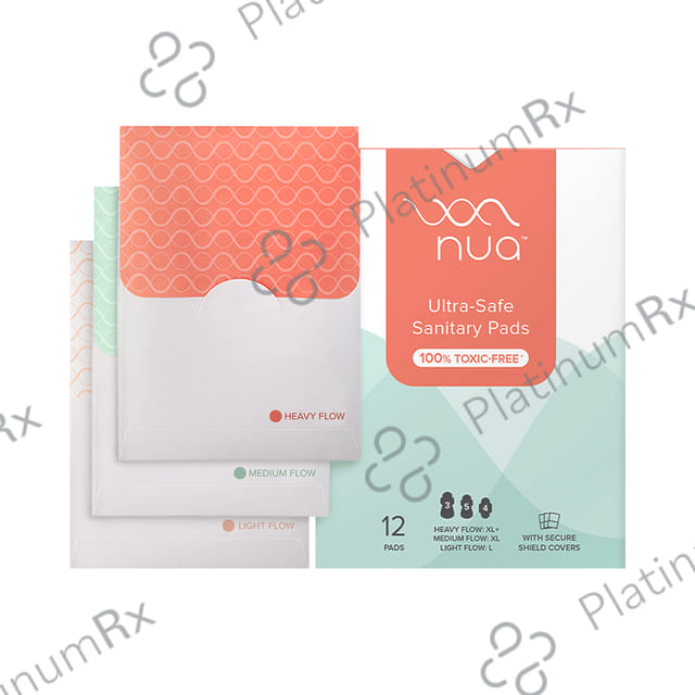 Nua Ultra Safe Assorted Pack 3 sizes XL+(3) XL(5) & L(4) Sanitary Pads For Women