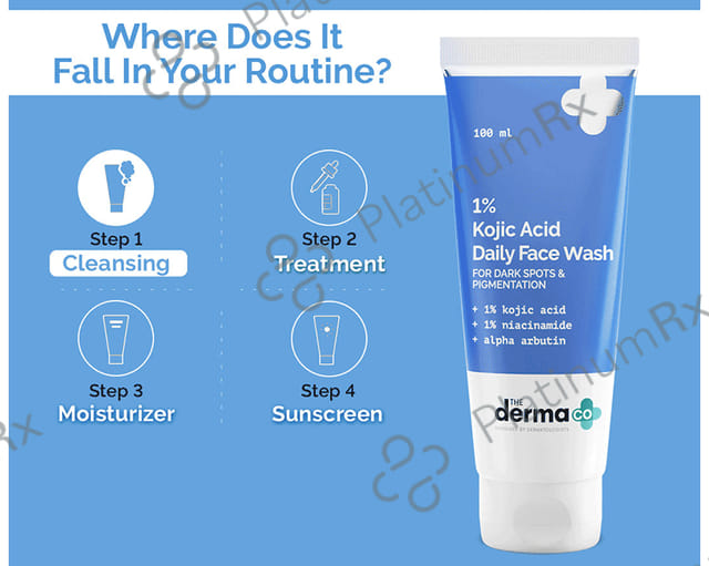 The Derma Co 1% Kojic Acid Face Wash 100ml