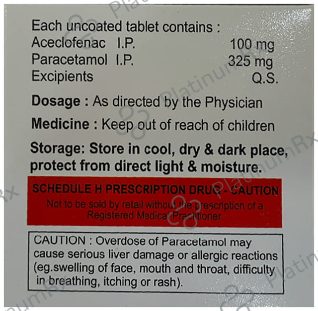 Aflict AP 100/325mg Tablet 10s