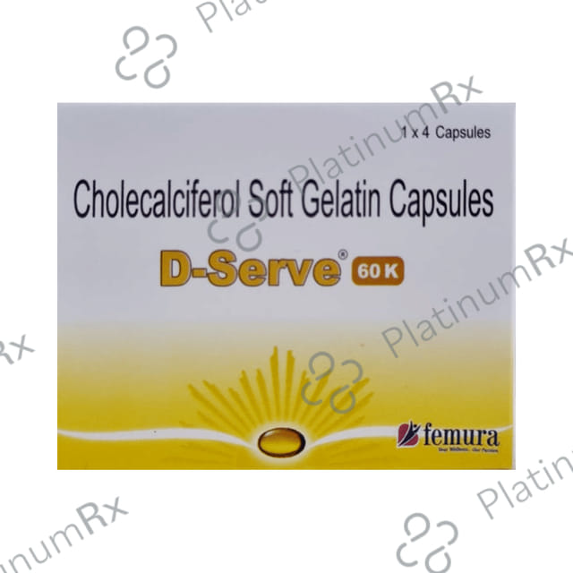 D Serve 60k IU Capsule 4s