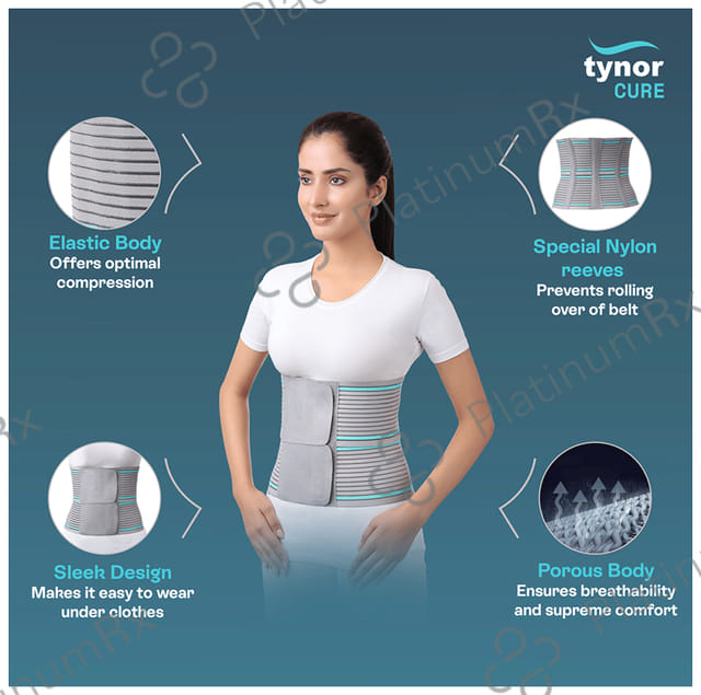 Tynor A 03 Tummy Trimmer/ Abdominal Belt 8 Medium 1s