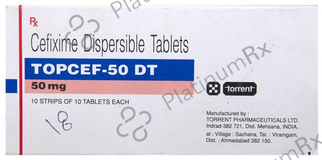 Topcef 50 DT Tablet