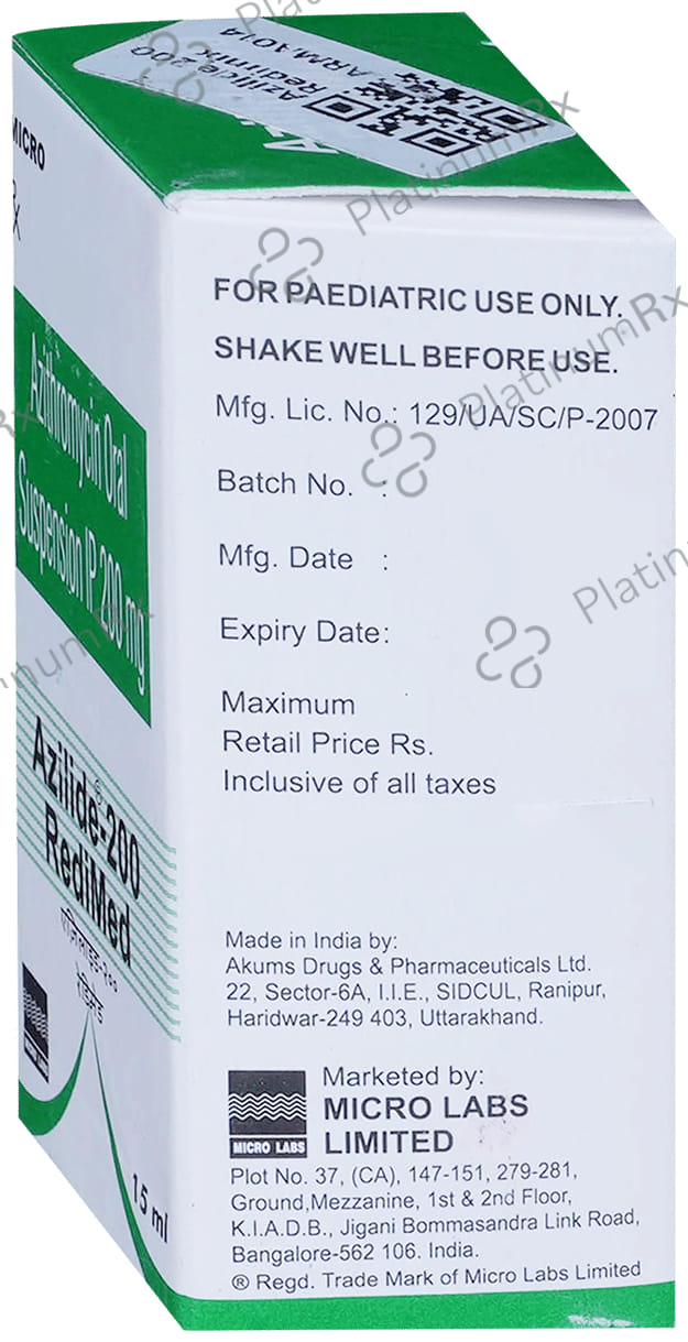 Azilide 200mg Redimix 15ml