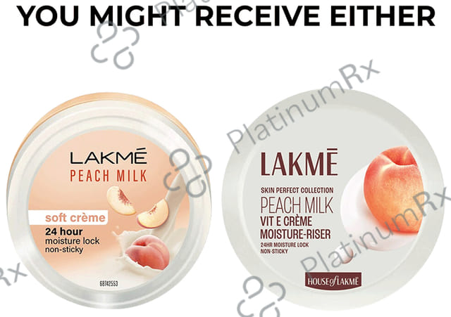 Lakme Peach Milk Soft Creme - Moisturises the Skin - For All Skin Types 200 gm