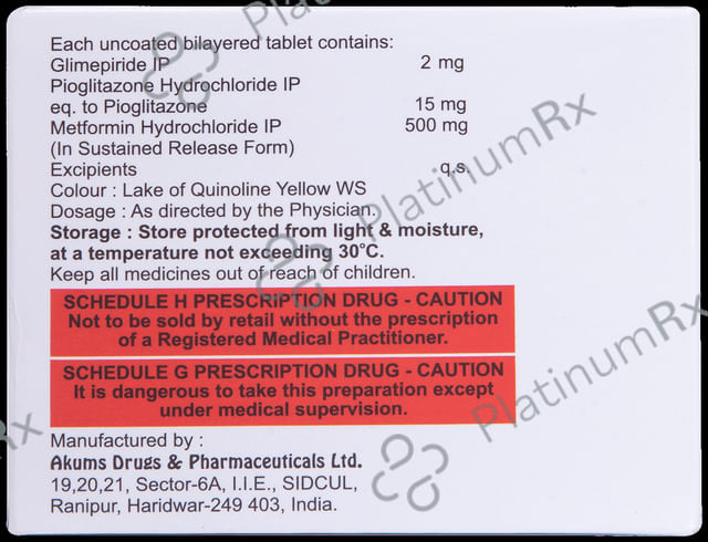 Switglim MP 2/500/15mg Tablet 10s