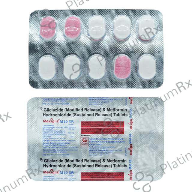 Mexigliz M 60/500mg Tablet XR 10s