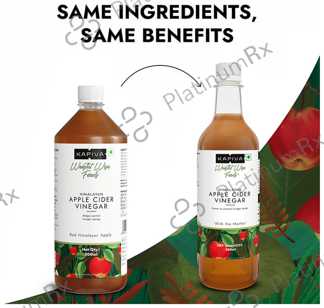 Kapiva Weight Wise Foods Himalayan Apple Cider Vinegar ACV for Hunger Pangs & Weight Management