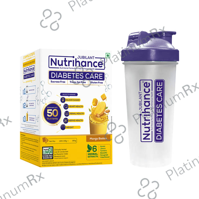 Jubilant Nutrihance Diabetes Care Sachet Gluten Free Flavour Mango Badam 35gm