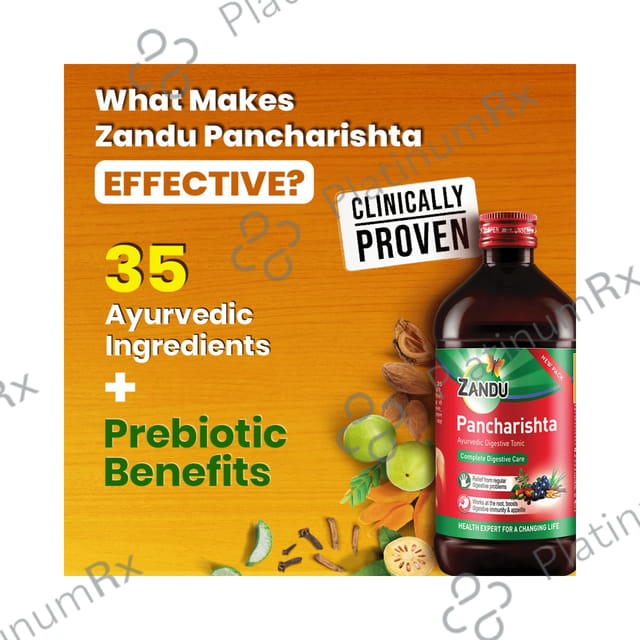 Zandu Pancharishta Ayurvedic Digestive Tonic - Complete Digestive Care 650 ml