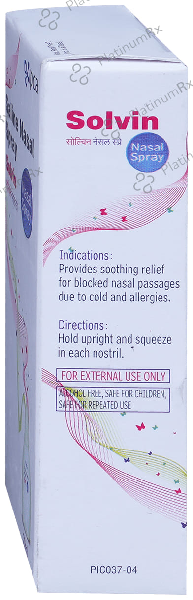 Solvin 0.65% Nasal Spray 20ml