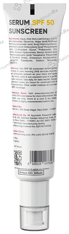 Cosiq Serum SPF 50 Sunscreen 100 ml