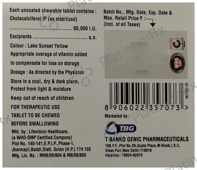 VT 60K Chewable Tablet