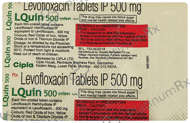 L Quin 500mg Tablet 10s