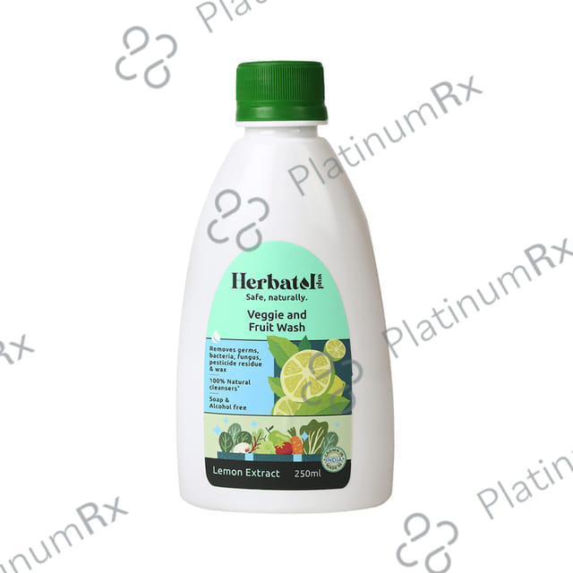 Herbatol Plus Veggie and Fruit Wash (250ml Each) Lemon Extract 1 Bottle