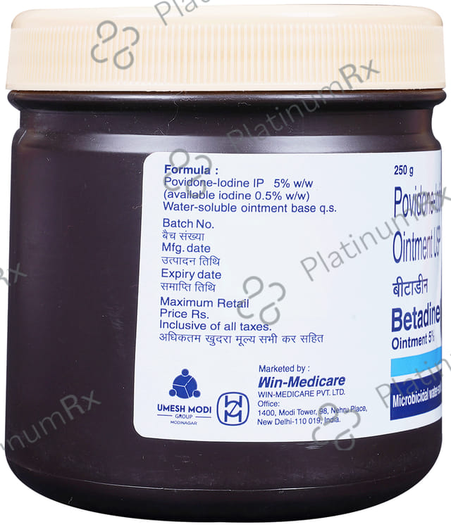 Betadine 5% Ointment 250gm