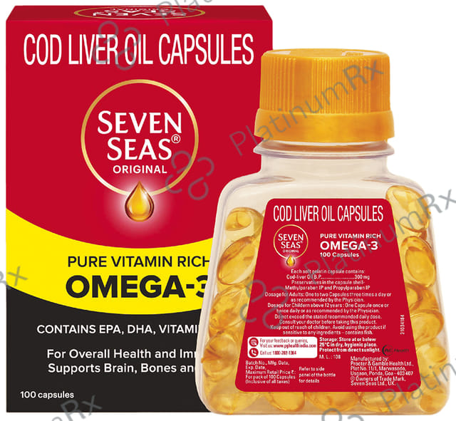 Seven Seas Original Cod Liver Oil Soft Gelatin Capsule 100s