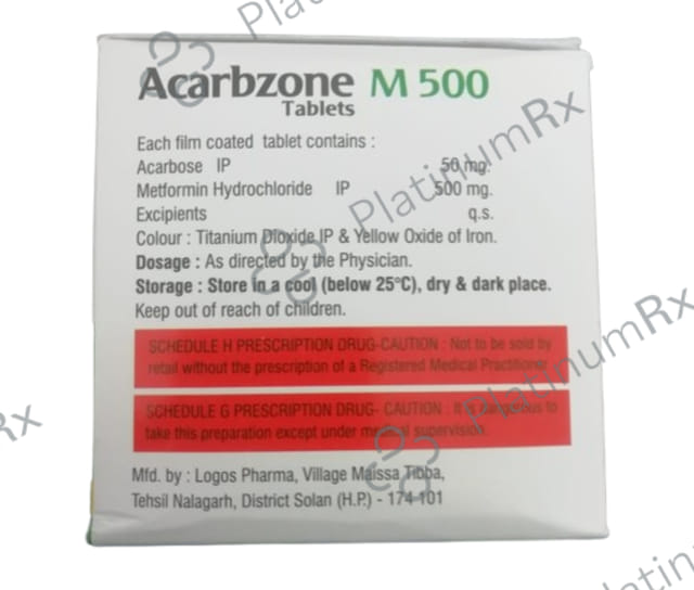 Acarbzone M 50/500mg Tablet 10s
