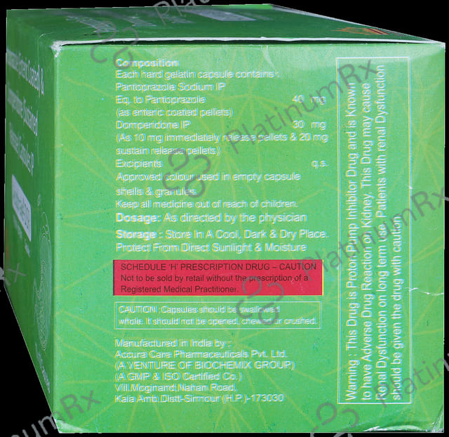 Acidbrake DSR 30/40mg Capsule 10s