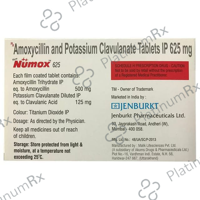 New Numox 625 Tablet