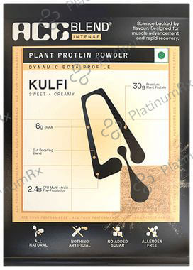 Ace Blend Intense 30g Vegan Plant Protein Powder with BCAA Kulfi 30 Sachet