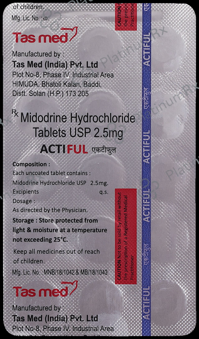 Actiful 2.5mg Tablet 15s