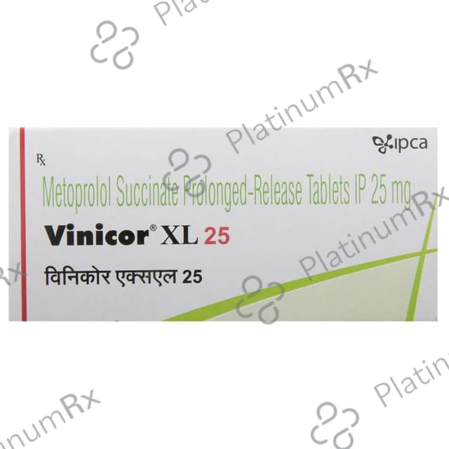 Vinicor XL PR 25mg Tablet 10s