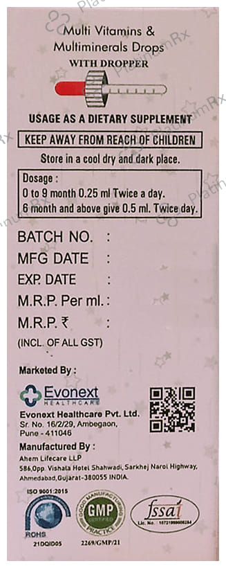 Evorich Delicious Mango Flavour Oral Drop 30ml