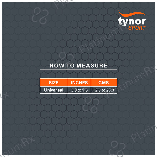 Tynor Wrist Wrap with Thumb Loop Universal Orange & Black