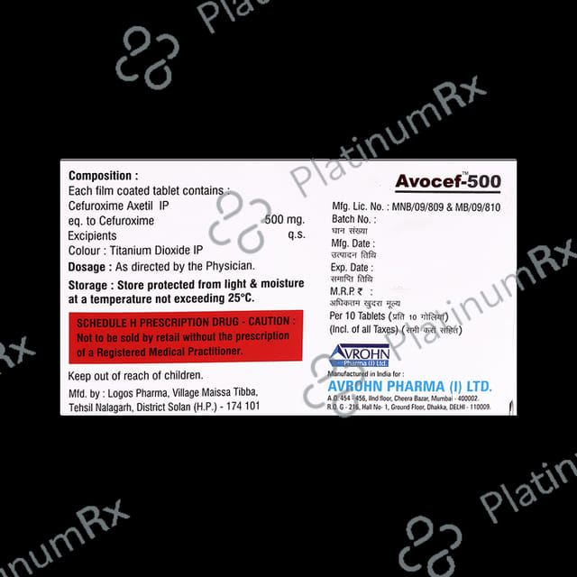 Avocef 500 Tablet
