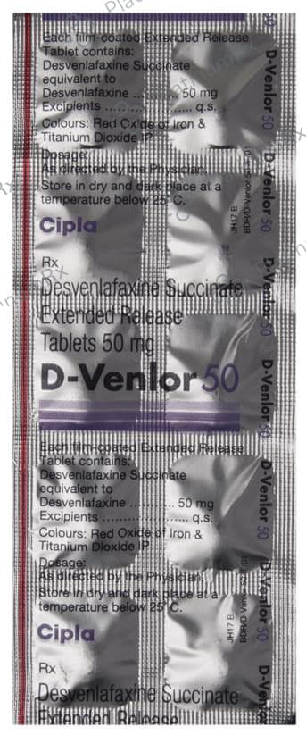 D Venlor 50mg Tablet 10s