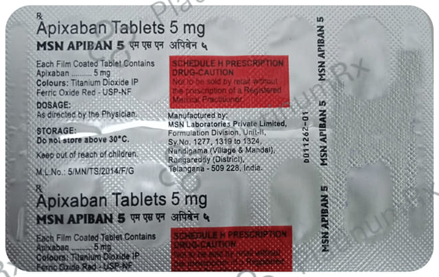 Msn Apiban 5mg Tablet 10s