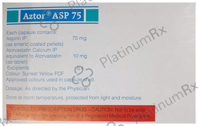 Aztor Asp 75/10mg Capsule 10s
