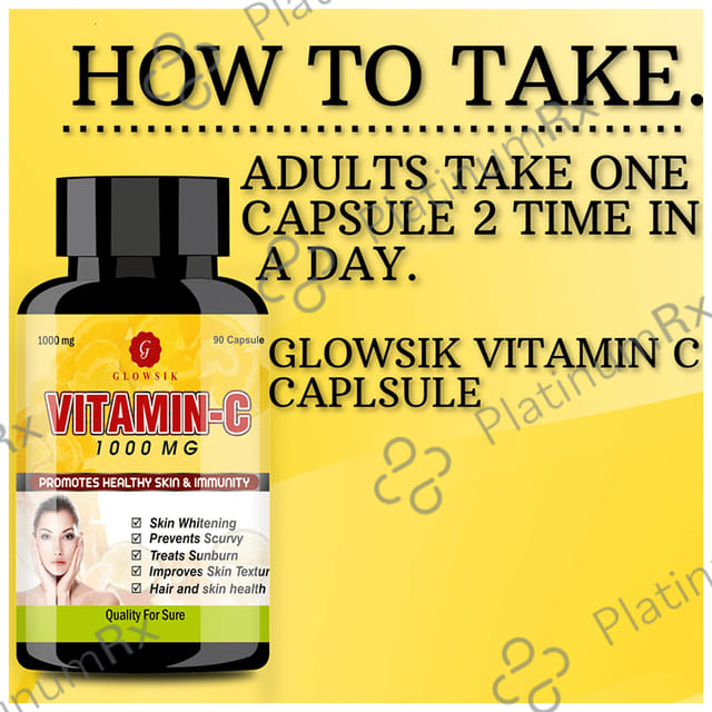Glowsik Vitamin C 1000mg Capsule 90s