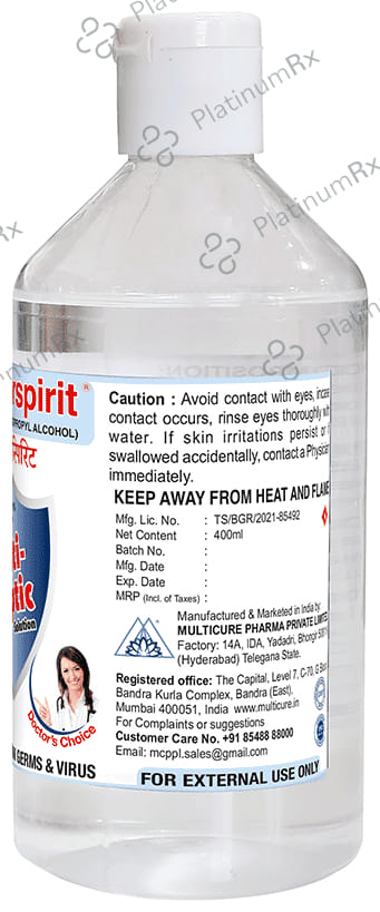 Multicure Doctor Spirit Anti-Septic Solution 400 Liquid