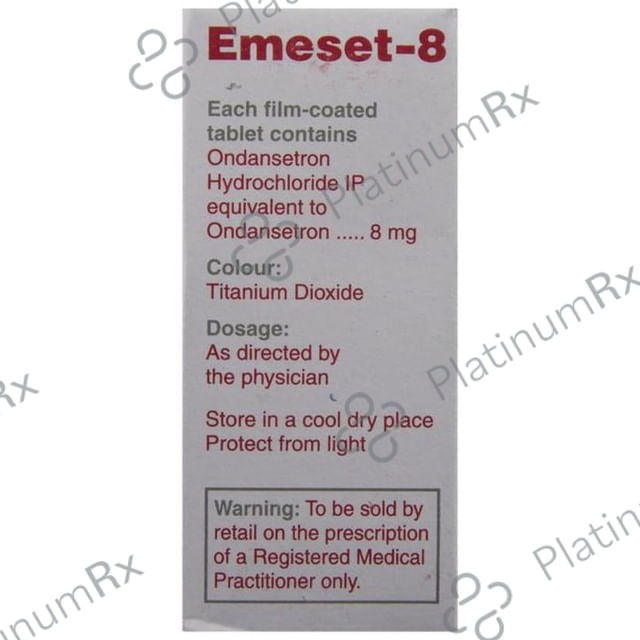 Emeset 8mg Tablet 10s