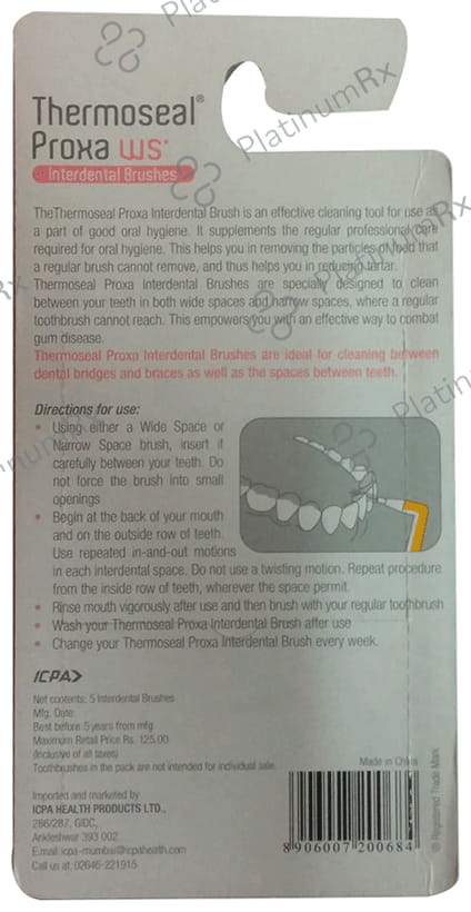 Thermoseal Proxa WS Interdental Brushes For Oral Hygiene 5s