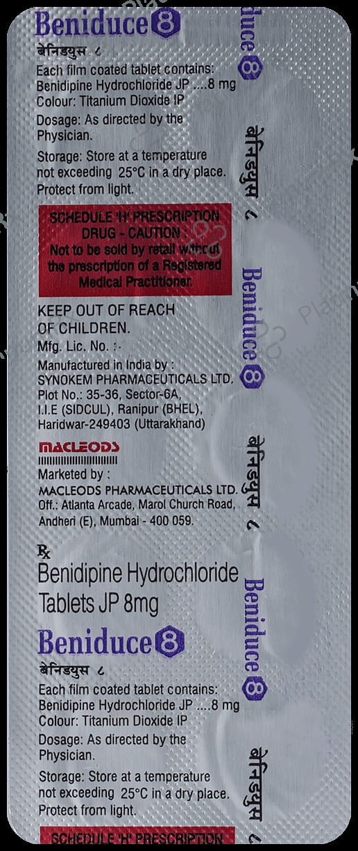 Beniduce 8mg Tablet 10s