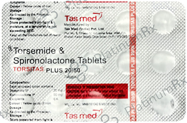 Torsitas Plus 50/20mg Tablet 15s