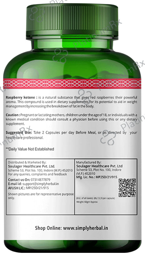 Simply Herbal Raspberry Ketone Capsule