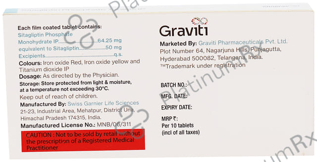 Sitagrav 50mg Tablet 10s