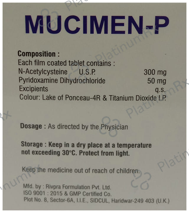 Mucimen P 300mg/50mg Tablet