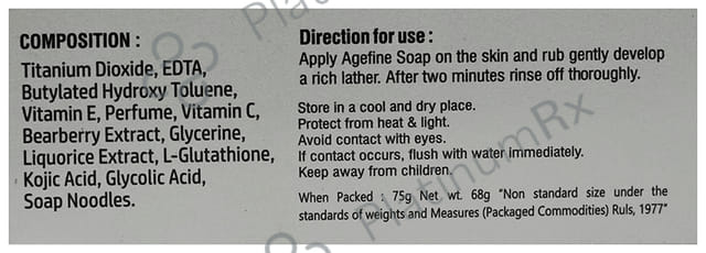 Agefine Soap 75gm