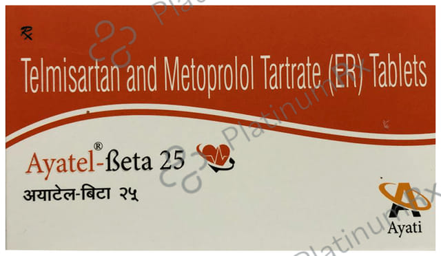 Ayatel Beta 40mg/25mg Tablet