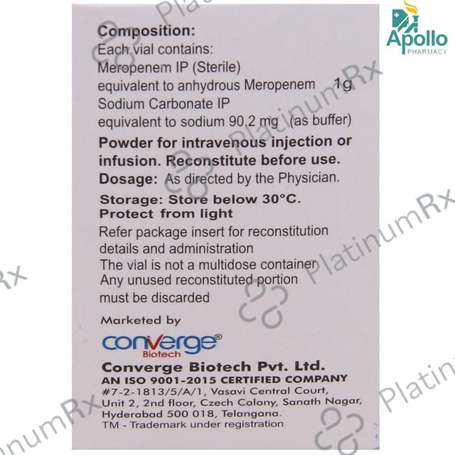 Meroseal 1000mg Injection