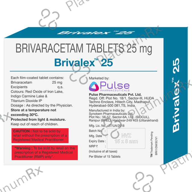 Brivalex 25mg Tablet 15s
