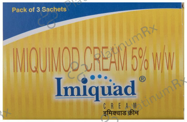 Imiquad 12.5mg Cream Sachet 3X0.25gm