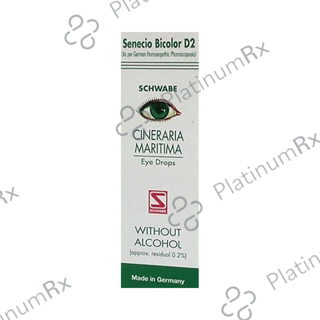 Dr Willmar Schwabe Germany Cineraria Maritima Without Alcohol Eye Drop