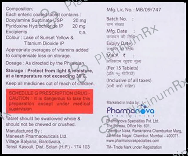Nauvom OD 20/20mg Tablet 15s