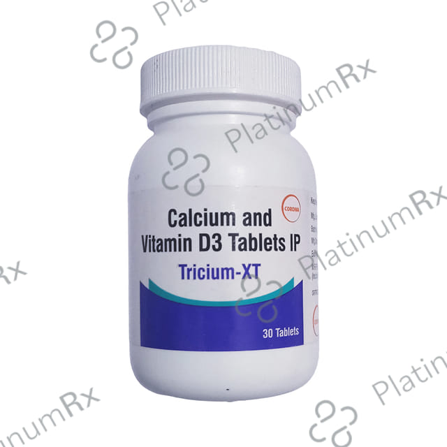 Tricium XT 250mg/800IU Tablet 30s